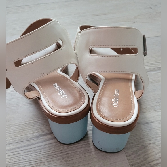 Beautiful Cora Vegan Block Heel Square Toe Sandals - Picture 6 of 12